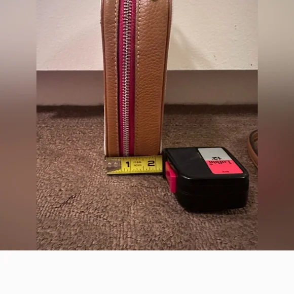 Coach Leather Eva White & Tan Crossbody Bag with Patches - Picture 9 of 10